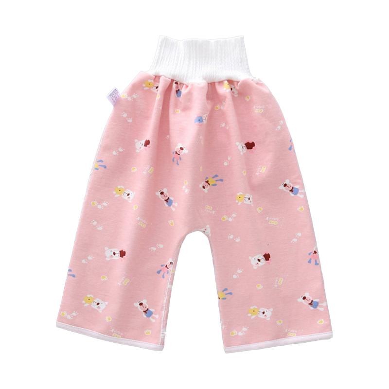 Comodi Pantaloncini-Gonna Pannolino Bambino 2 in 1 Anti Enuresi Lavabili Cotone Addestramento al Vasino Pantaloni Pannolino Impermeabili Biancheria da Letto