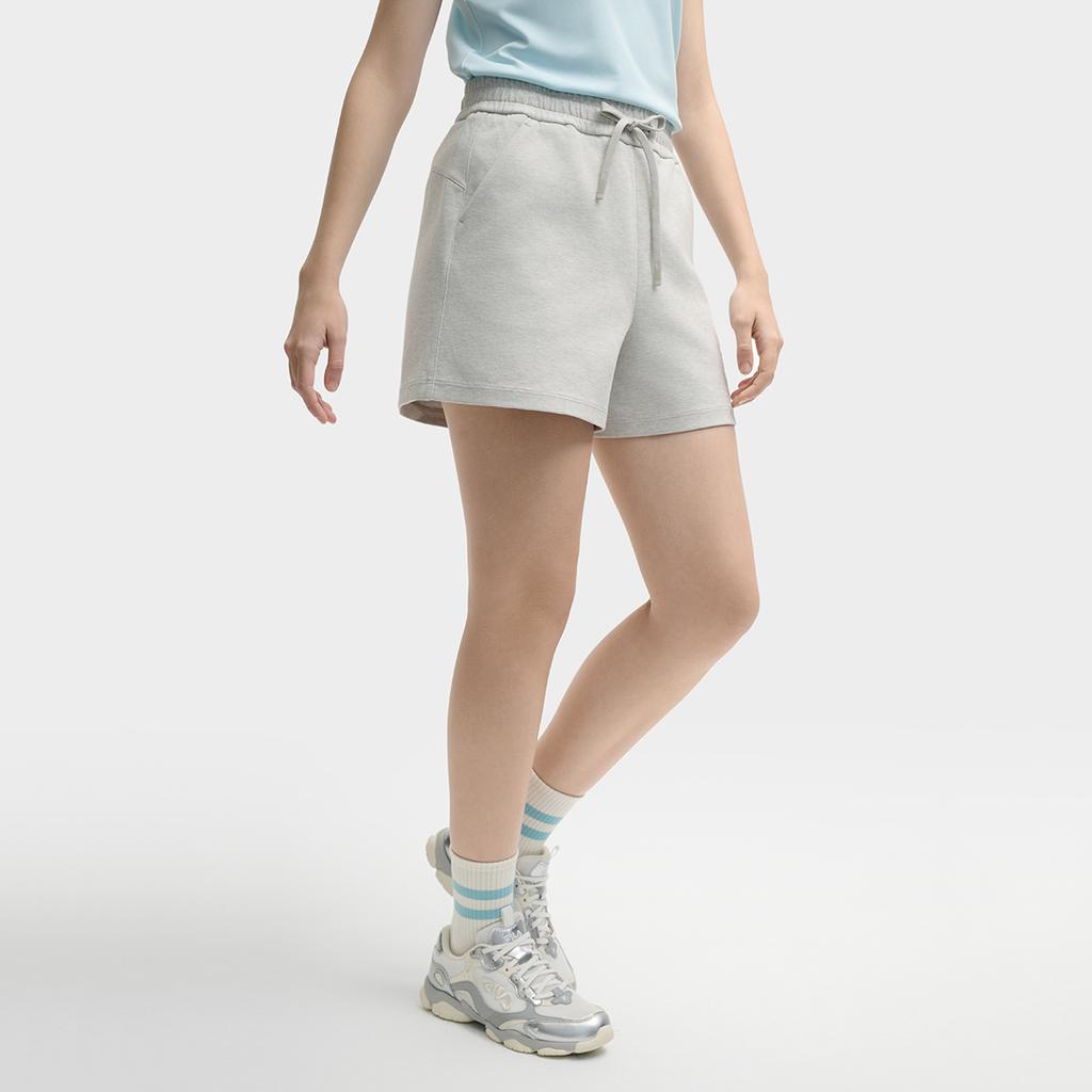 New FILA ORIGINALE Casual Shorts Women's Ivory Heather Gray F51W529604FMG