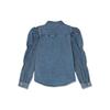 Levis SS22 Džínová bunda s límečkem a nabíranými rukávy Dámské bundy Modrá A1883-0002