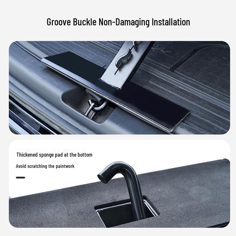 Compact Trunk Table: Solid Wood & Carbon Fiber Grain Portable Camping/Dining Table