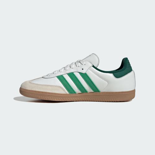 Adidas SAMBA OG SHOES White/Green JI3202 Unisex Size