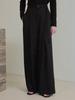 MOMET Knotting Belt Wide Pants Black