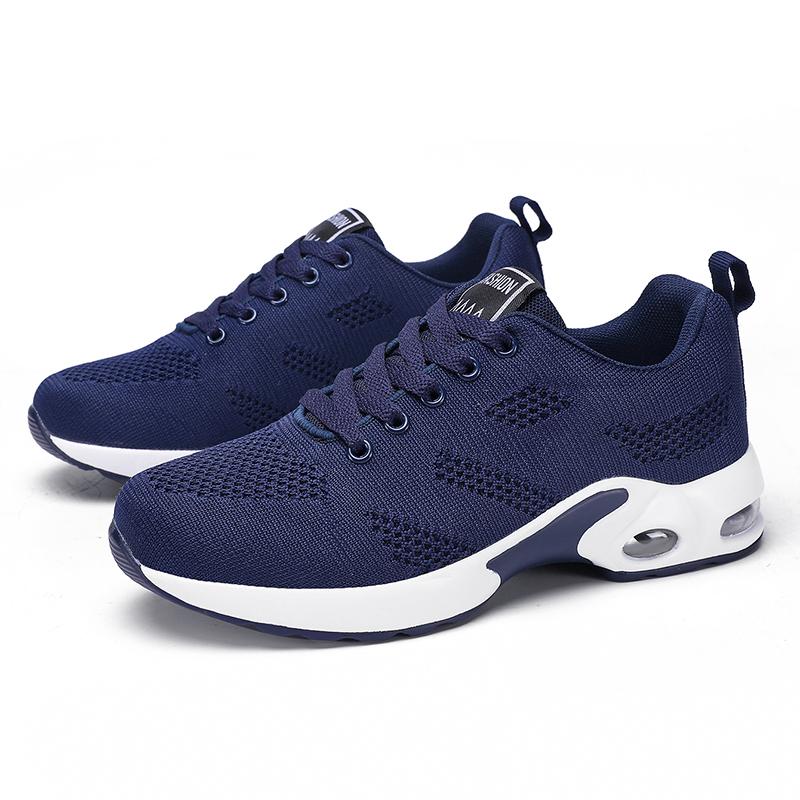 Women'S Platform Sneakers Trend  Mesh Casual Sports Shoes Anti Slip Lightweight Tennis Breathable Hiking Running Shoes