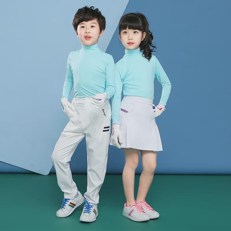 TTYGJ Kinder Eisseide Sonnenschutz Langarm Golfshirt