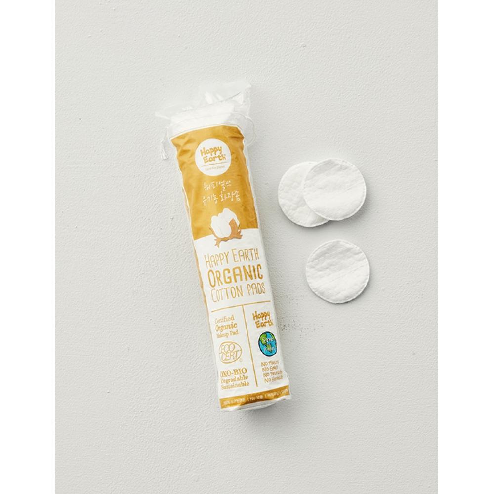 Happyearls Organic Cotton Pads 100 Packs 3 Packs