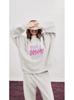 Autumn Trendy Women's Heavyweight Loose Casual Hoodie with Mid-High Neck and Long Sleeves
