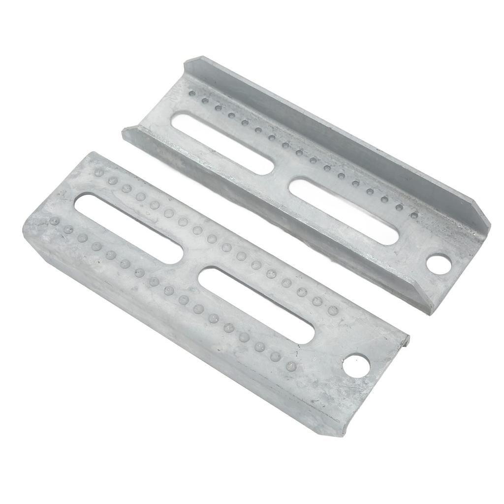 Auflagehalter verzinkt schwenkbar Auflagehalter-Set verstellbar für 3x3 Bootsanhänger Querträgerbefestigung,