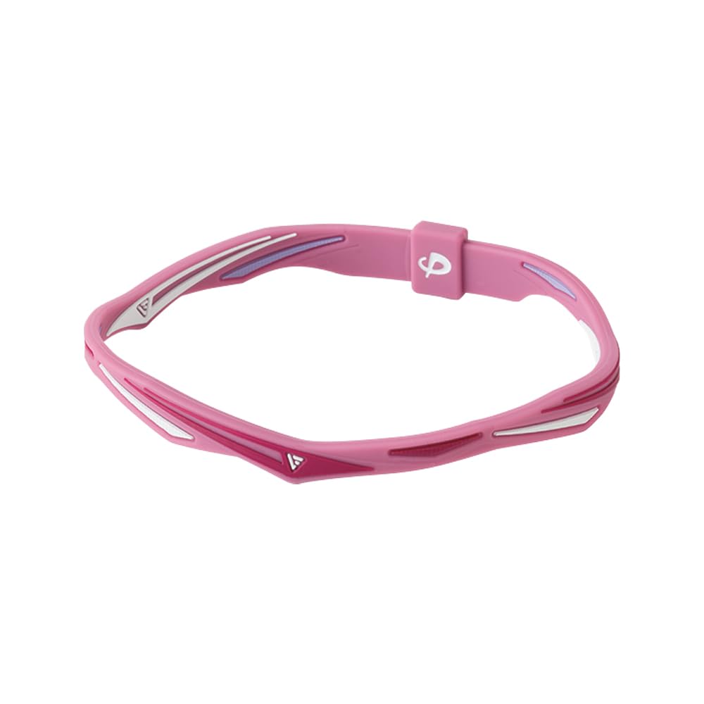phiten RAKUWA Anklet EXTREME Twist Pink, 23cm (Made with Phiten's Advanced Metax Technology)