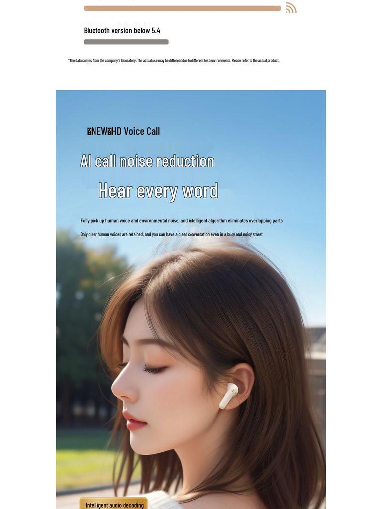 2025 Wireless Noise-Cancelling In-Ear Sports Bluetooth Headphones with High Sound Quality
