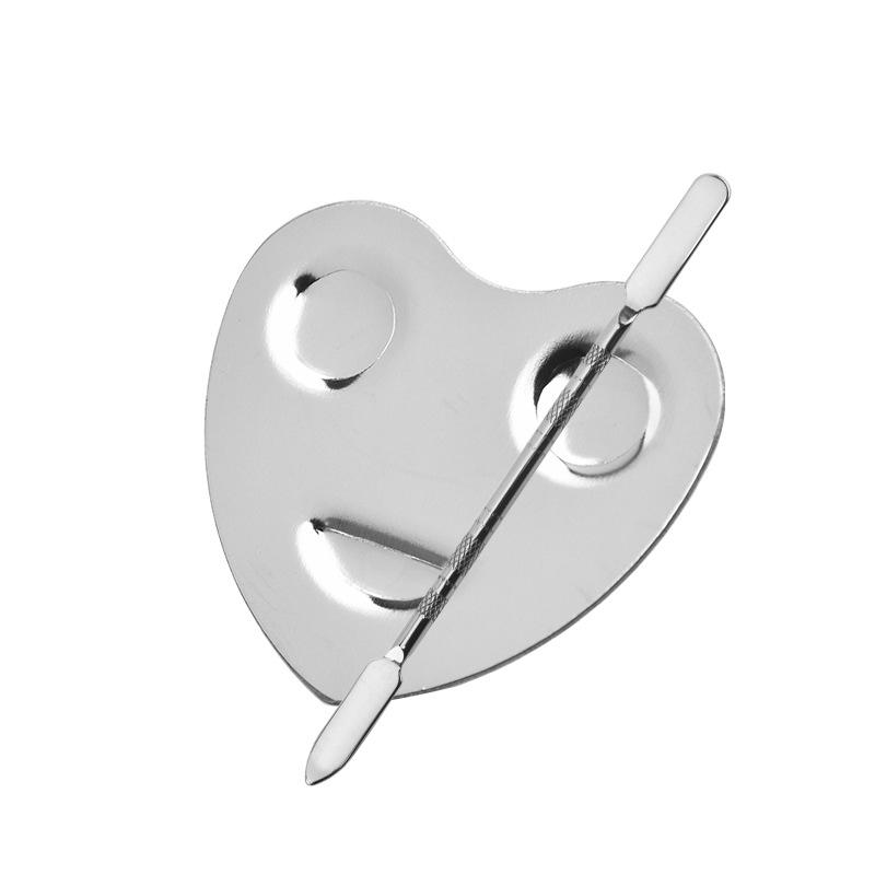 Stainless Steel Nail & Makeup Ring Palette Set