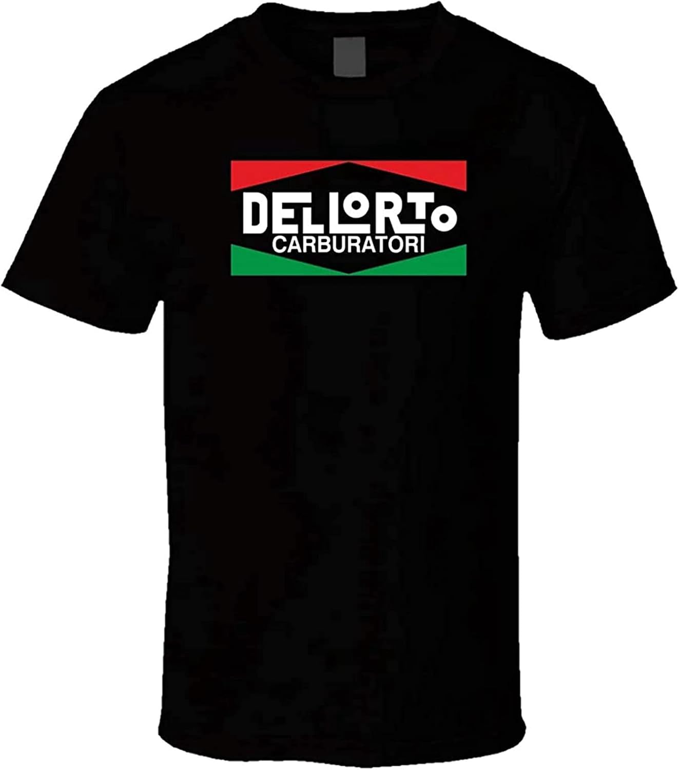 Dellorto Carburetor Logo Printed Tee Shirt Mens Round Neck Cotton Men T Shirt Short Sleeves Bottoming Tops Clothing Dellorto Holley Carburetor 3XL чёрный