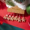 Christmas Wear Bowknot Xmas Hat Resin Gingerbread Drop Earrings Set Lovely Biscuit Earring Holiday Jewelry Gift For Women Men