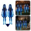 1 PC Iron Yard Stakes Scary Garden Ghost Stakes Spiked Piles Twin Ghosts Garden Stake Yard For Lawn Patio Haunted House
