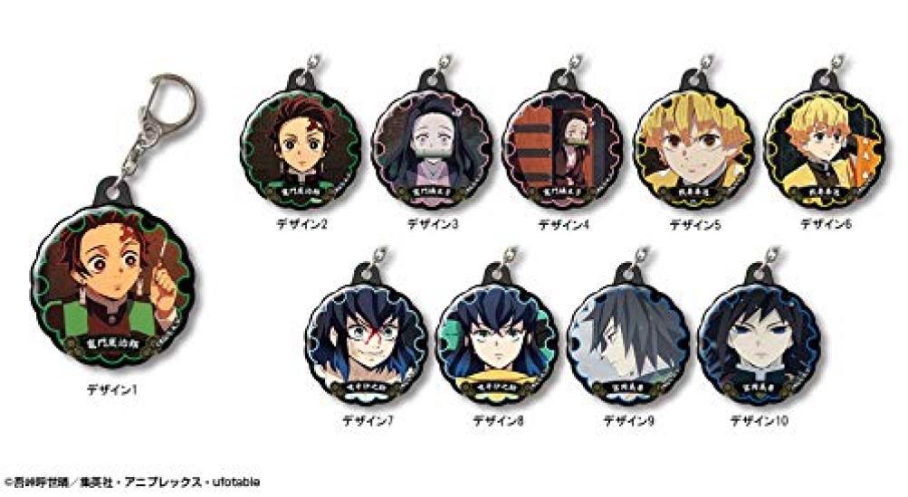 Demon Kimetsu no Yaiba Pukutto Keychain Design 01 Slayer (Tanjiro Kamado/A)
