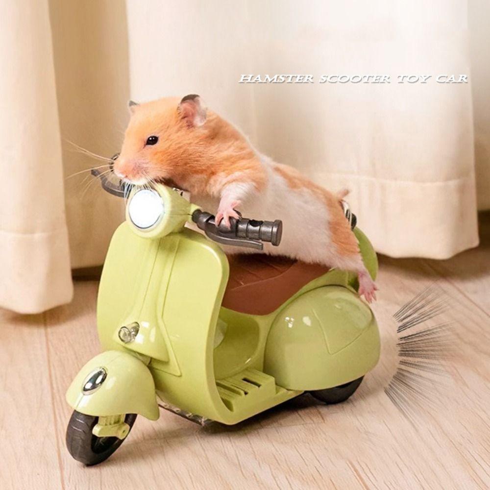 Retro Style Mini Electric Motorcycle Electric Motor Spin Toy Motor  Birthday Celebration