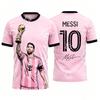 2026 Messi No.10 Football Jersey Fan Commemorative Gift Summer Sports T-Shirt Kid's Clothing Tee Cycling Jersey