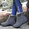 Winter Dames Sport Warme Schoenen Dames Sneeuw Katoenen Laarzen Nieuwe Casual Effen Kleur Schoenen Buiten Hoge Top Motorlaarzen
