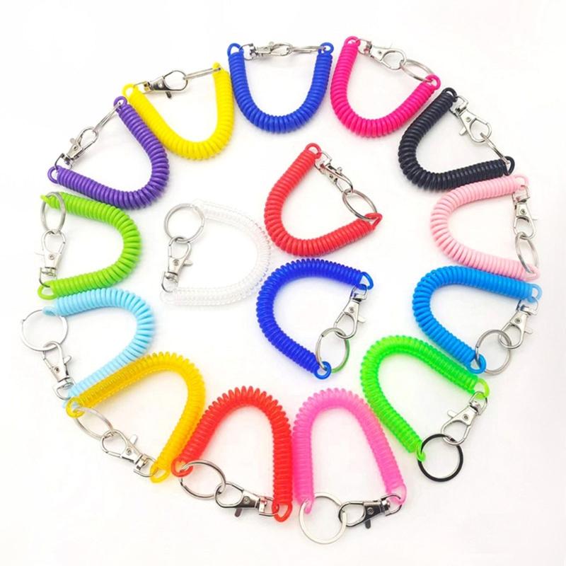 Flexibler Sicherer Schlüsselhalter Stylischer Spiralschlüsselanhänger Bunter Schlüsselhalter Geeignet zur Sicherung von Schlüsseln während der Reise