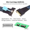 Xiwai MCIO SAS Stecker auf Slimline 8i Stecker Mini Cool Edge IO Extender Füße SFF-8654 4.0 74-Pin PCI-E 74-Pin PCI-E 5.0 Kabel, 1.15