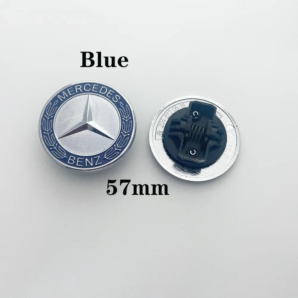 BENZ 1pcs 57mm Car Front Hood Emblem Badge Bonnet For Mercedes Benz W204 W205 W212 W213 W221 W177 W246 GLA GLC CLA Car Accessories DV1