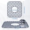 Silicone Sink Protectors For Kitchen Sink - 12" X 11" Kitchen Sink With Center Drain Grid Accessory