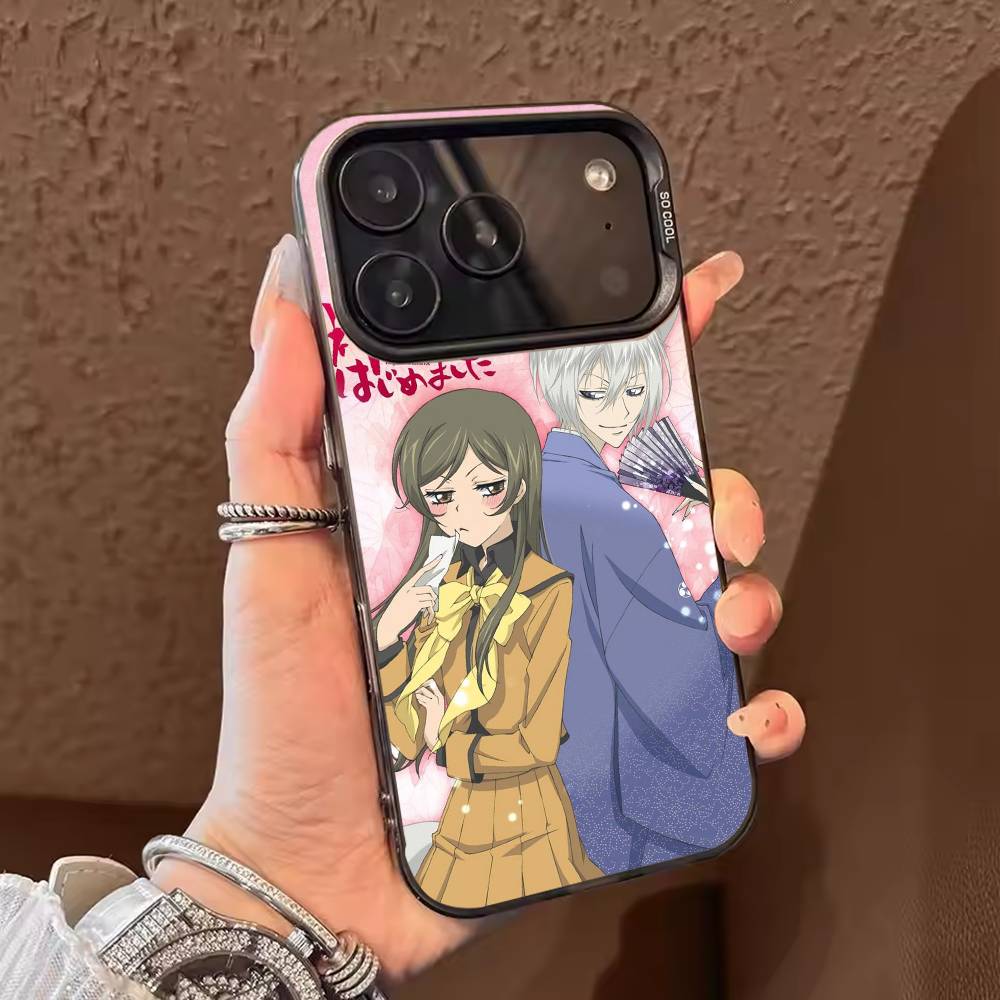 Чехол для телефона K-kamisama kiss look of love Для iPhone 17,16,15,14,13,12,11,Pro Max,Plus Конфетный серебристый чехол iPhone16