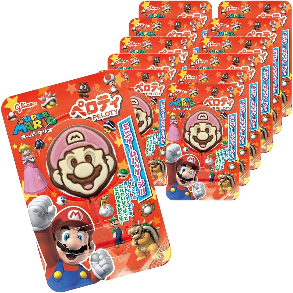 Peloti Super Mario 20g x 12 pieces chocolate Ezaki Glico chocolate Super Mario Glico