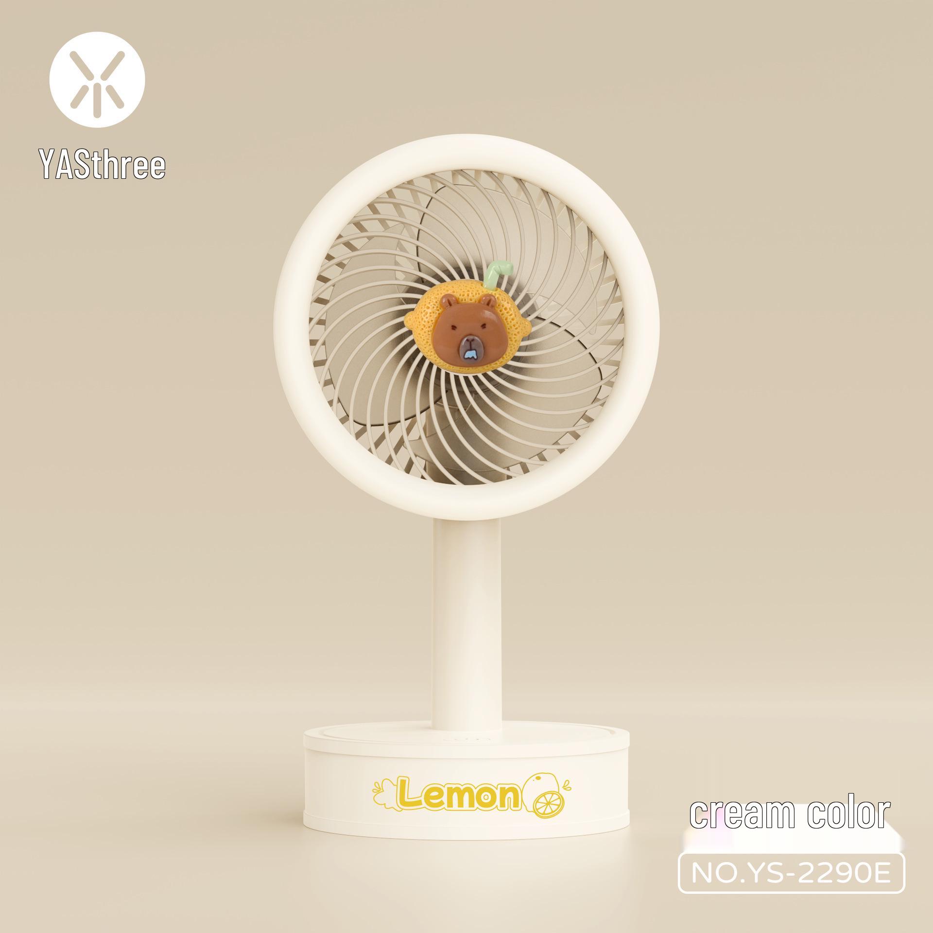 

Mini USB Capybara Desktop Fan - Handheld, Rechargeable, Strong Wind, Ideal Student Gift 7.5×6.3×14.2 cm белый