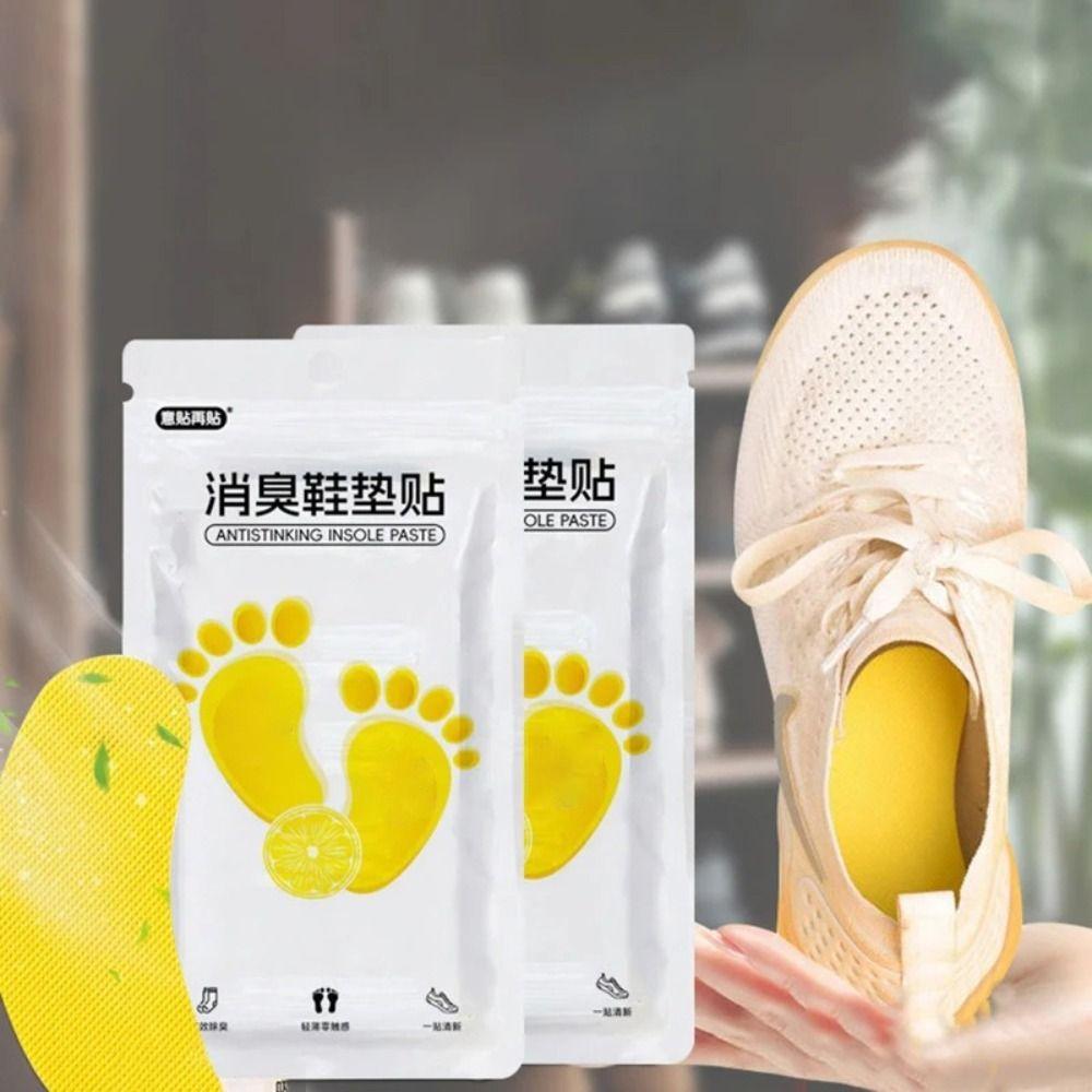 10PCS Fresh Fruity Aroma Shoes Deodorant Sticker Foot Soothing Insole Stickers  for Women Men