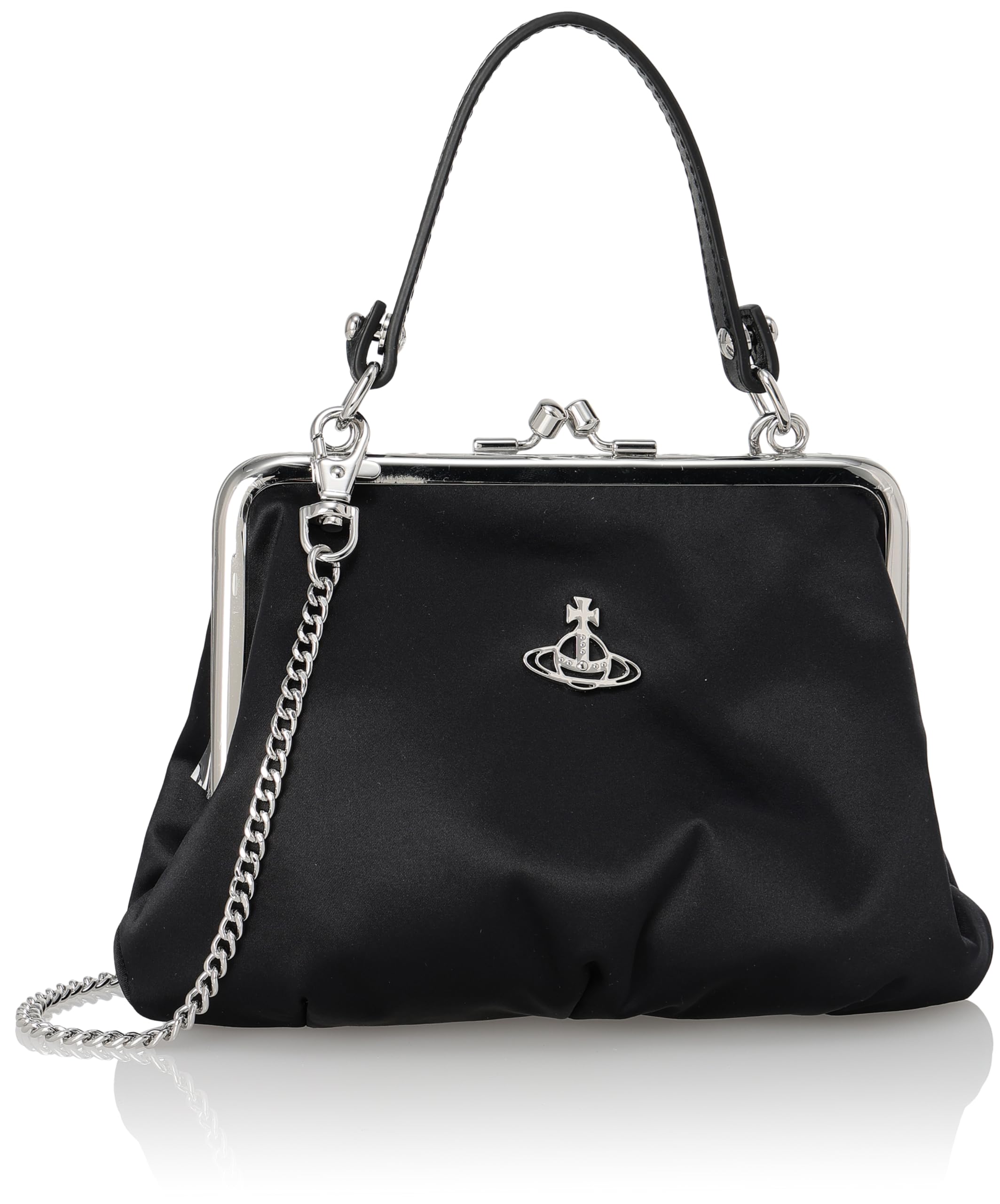 

Vivienne Westwood GRANNY N401 Black Shoulder Clasp 52020003U Bag, Purse, W00N4, Women s [Used] чорний