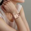 Casio SHEEN Sapphire Mirror Square Design Simple Gold Coating Ultra-thin Waterproof Quartz Movement Stainless Steel Strap Japanese SHE-4537PG-4AUPRD