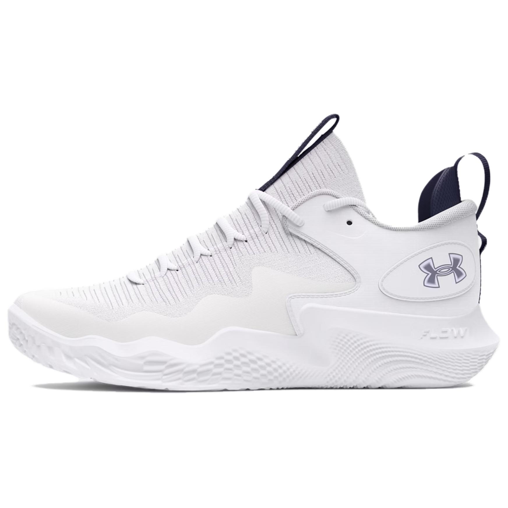 Under Armour  Flow Ace White Midnight Navy Women Sneakers 3027084-101 35.5