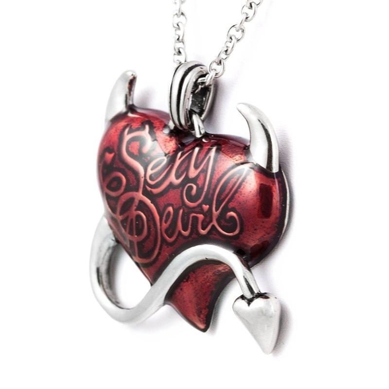 Heart Necklaces Pendant for Women Red Gothic Pendant Jewelry Gifts for Her On Christmas Valentine Gifts for Women Girls