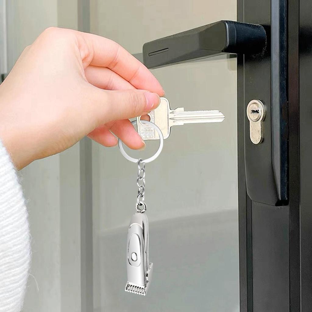 Mytí, stříhání, foukání, Klíčenka, Kadeřnický simulační nástroj, Klíčenka Push Cutting