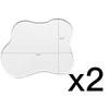 Acrylic Coaster Decorative Plates, Irregular Bar Drink Coaster, Clear Cloud Shape Coffee Cup Coaster, Perfect for Tabletop