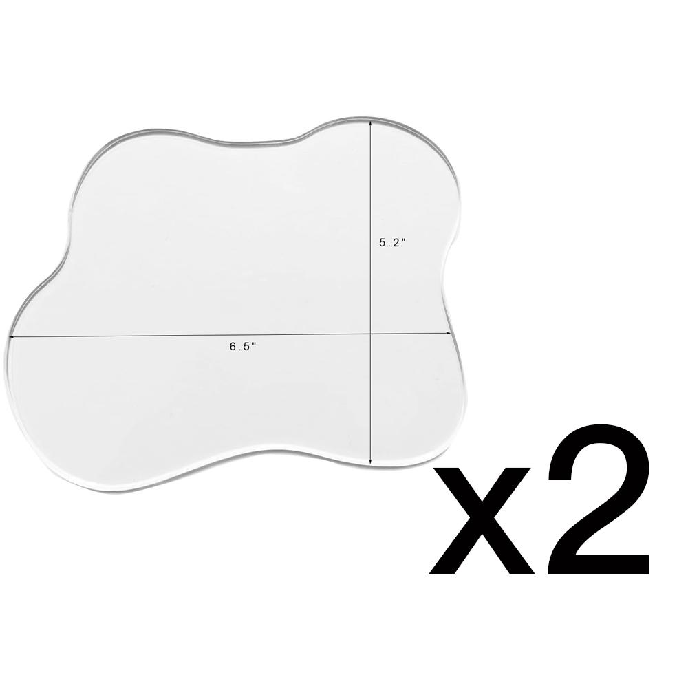 

Acrylic Coaster Decorative Plates, Irregular Bar Drink Coaster, Clear Cloud Shape Coffee Cup Coaster, Perfect for Tabletop