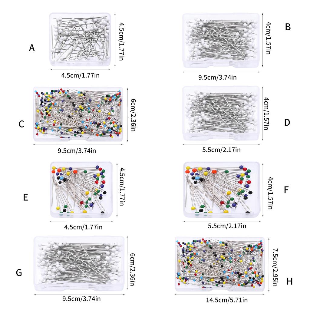 Sewing Pin Straight Pin for Dressmaker Dressmaking Pins Quilting Pin Colorful Positioning Pins for Sewing Dressmaking