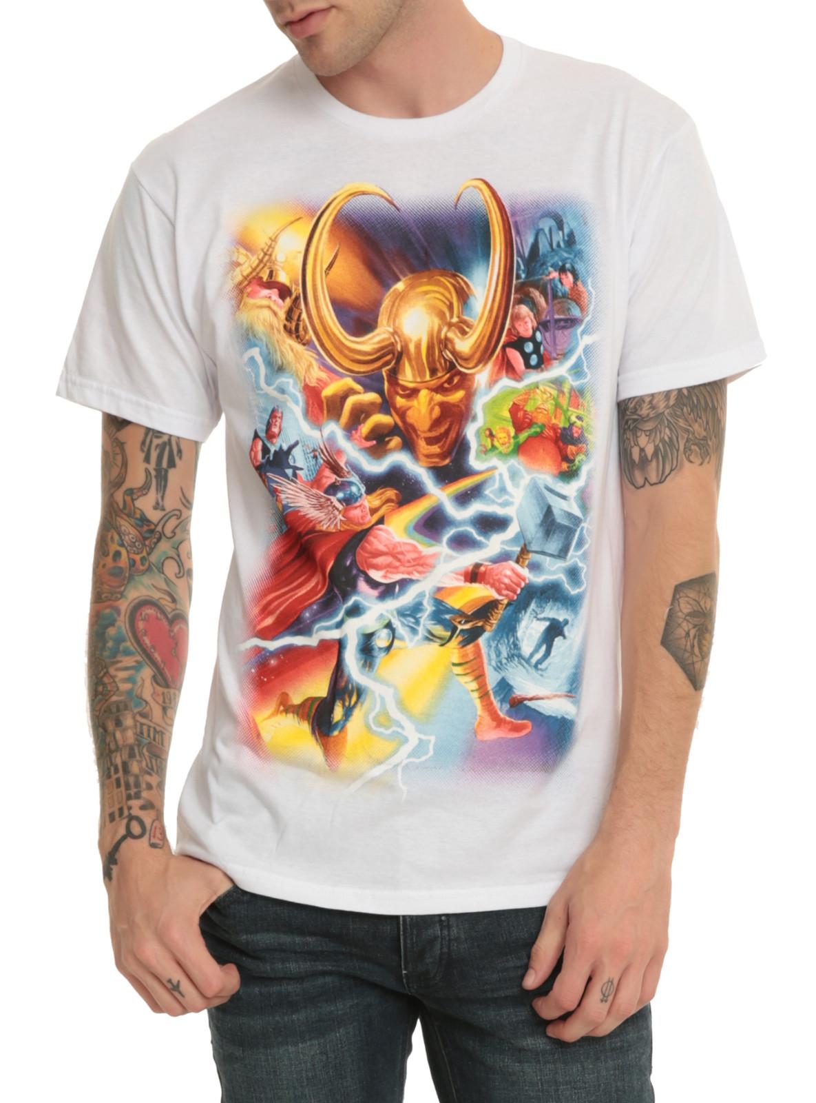 Marvel Thor & Loki Alex Ross T-Shirt S разноцветный