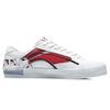 Li Ning Paris Fashion Week Series Synthetic Leather Classic Durable Lightweight Low-Top Skate Shoes Men Sneakers White Red AECR037-3