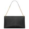 Saint Laurent Cassandra Brand Logo Antique Bronze Hardware Lambskin Envelope Clutch Handbag Women Handbags Black 841702-AACYT-1000