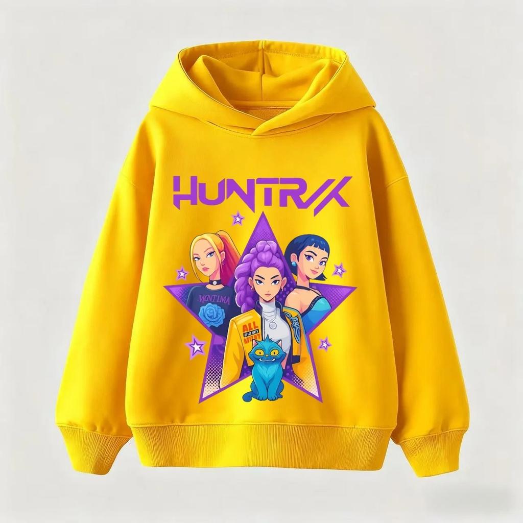 KPop Demon Hunters Baby Hoodie Girls' and Boys' Fashion Casual Hoodie K-Pop Demon Hunters Children's Gif