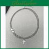 Hip Hop Cross Pendant Necklace With Polished Stainless Steel For Men And Women