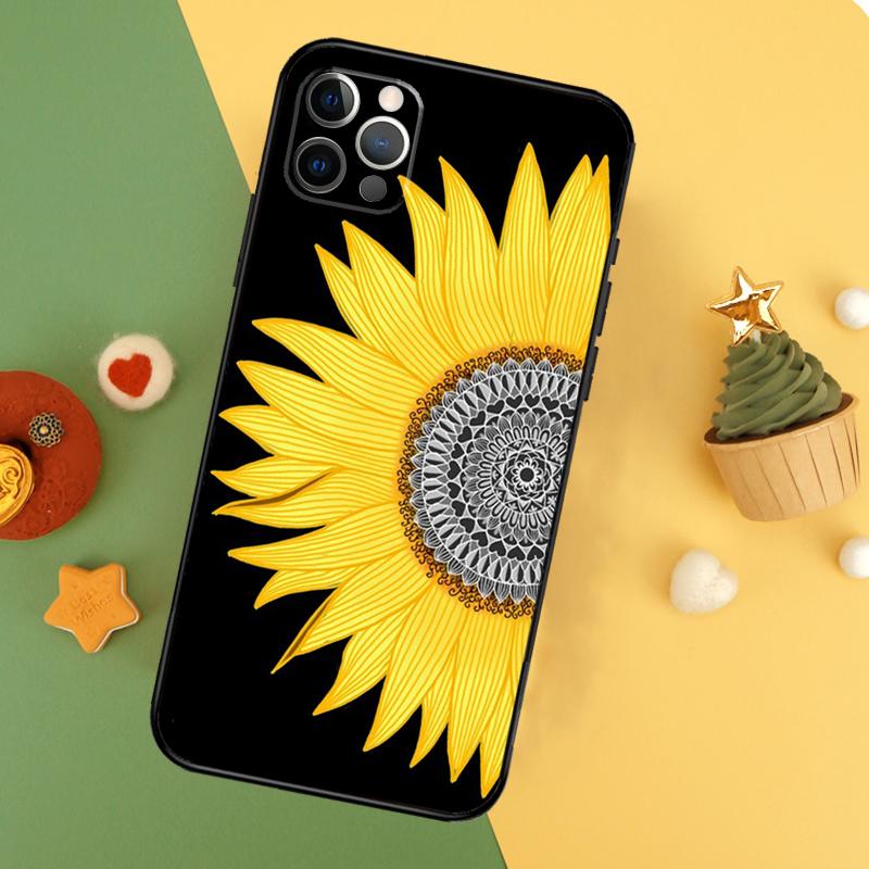Sunflower Phone Case For iPhone 17 17Air 16 16E 15 14 13 12 11 Pro Max 12 13 Mini Shockproof Cover