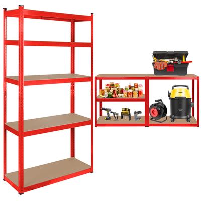 Rebel 2-in-1 Metal Storage Rack, 5 Shelves, Garage, 180x90x40cm, 750kg