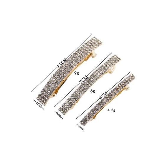 Silver Rhinestone Hairpin Hair Accessories for Weddings, Graduations, Ceremonies - Small, Medium, Large hdd04
