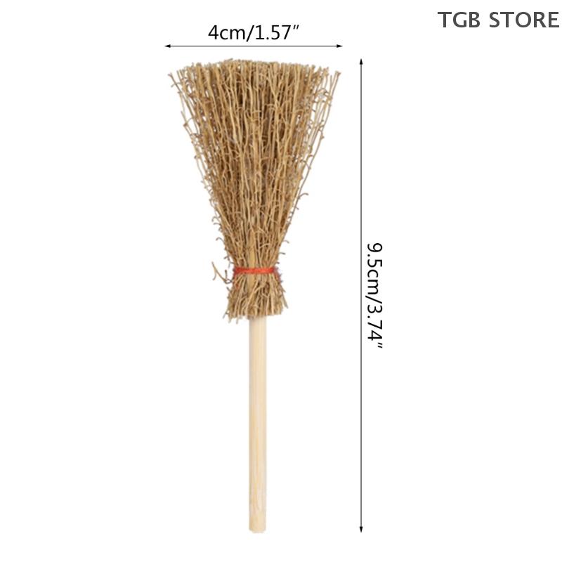 10Pcs Mini Red Rope Straw Dollhouse Decor Micro Landscape Decorations Accessories