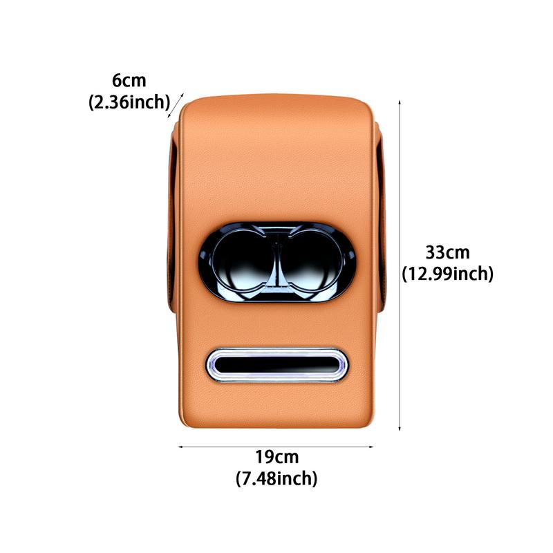 Between Seat Car Organizer Cup Holder Organizers With Tissue Storage Multifunctional Vehicle Console Seat Cell Phone Drinks