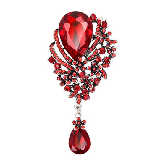 Brošňa so zásnubným šperkom s dutým dizajnom zo zliatiny pre ženy