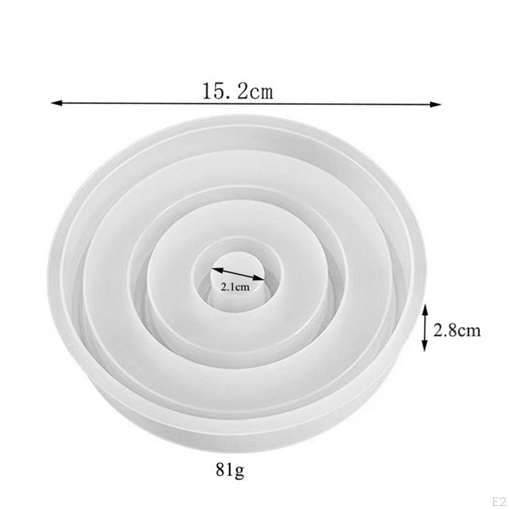 Telys-lysestakemodell, harpiksmodell Dekorativ Slitesterk håndlaget sylinder