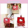 Cute Kt Cat Cartoon Pu Backpack For Students And Daily Use
